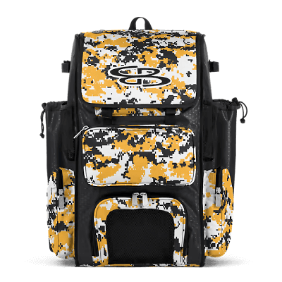 elitestrike softball gear bag with multiple compartments