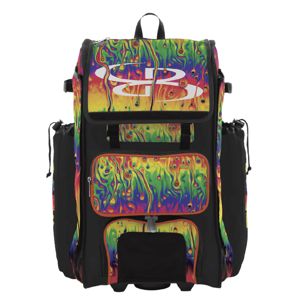 elitestrike softball gear bag with multiple compartments