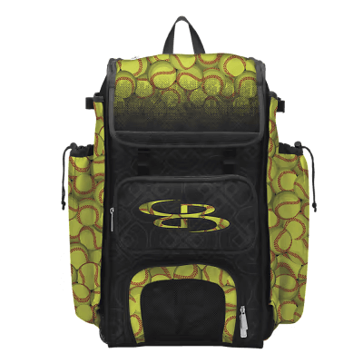  elitestrike softball gear bag with multiple compartments
