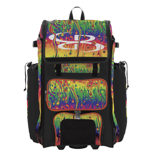  elitestrike softball gear bag with multiple compartments